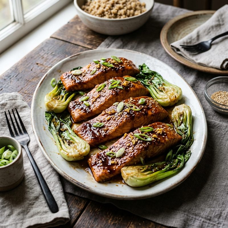 Baked Salmon with Coconut Aminos
