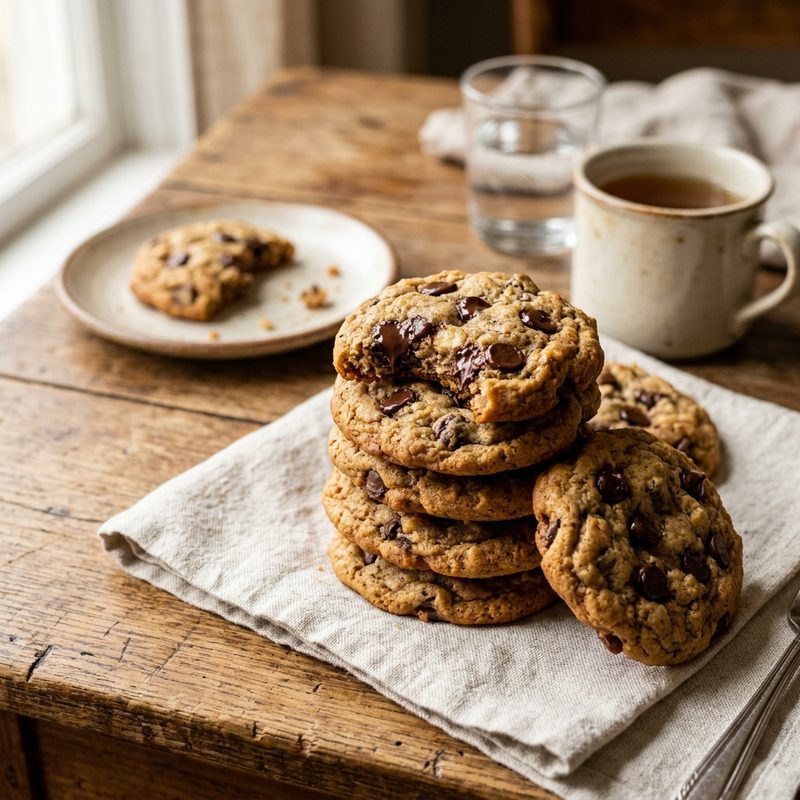 Banana Bread Chocolate Chip Cookies