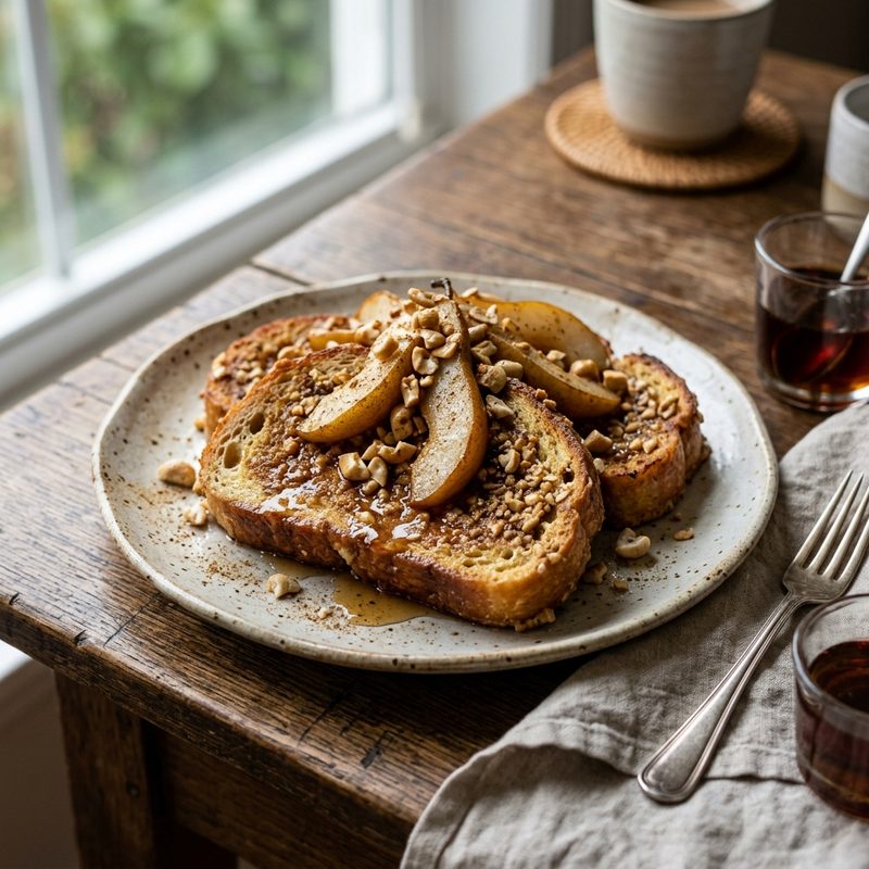 Cashew Cardamom Brioche French Toast