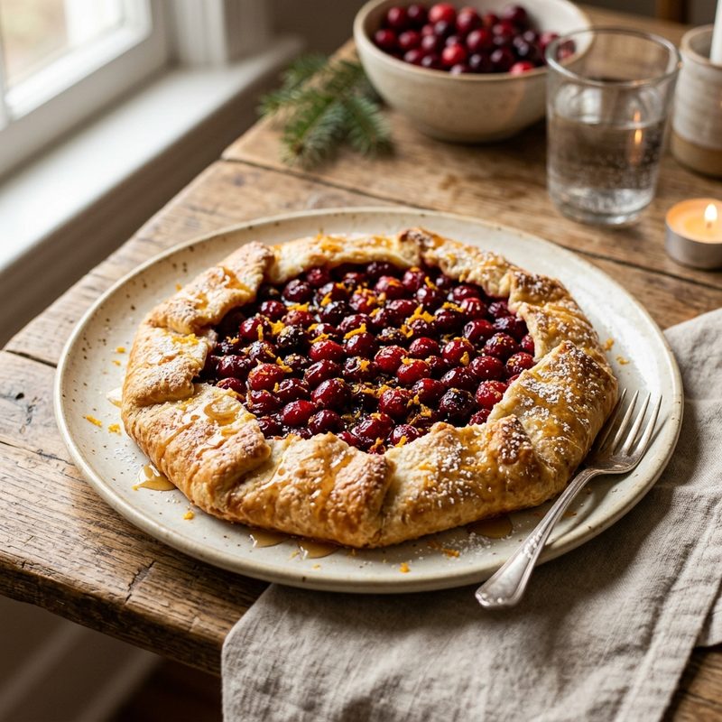 Cranberry Orange Crostata