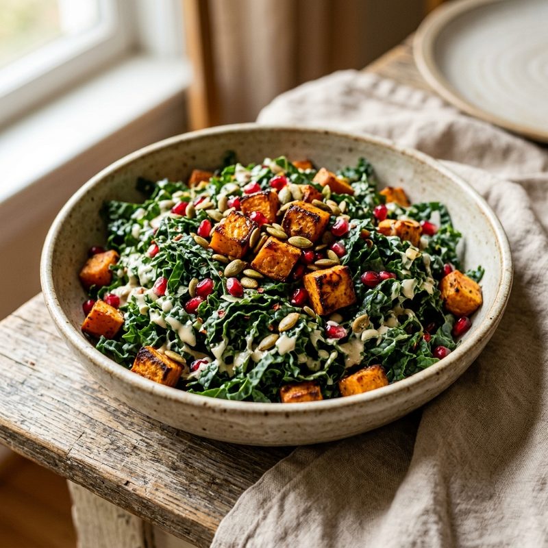 Kale and Sweet Potato Salad