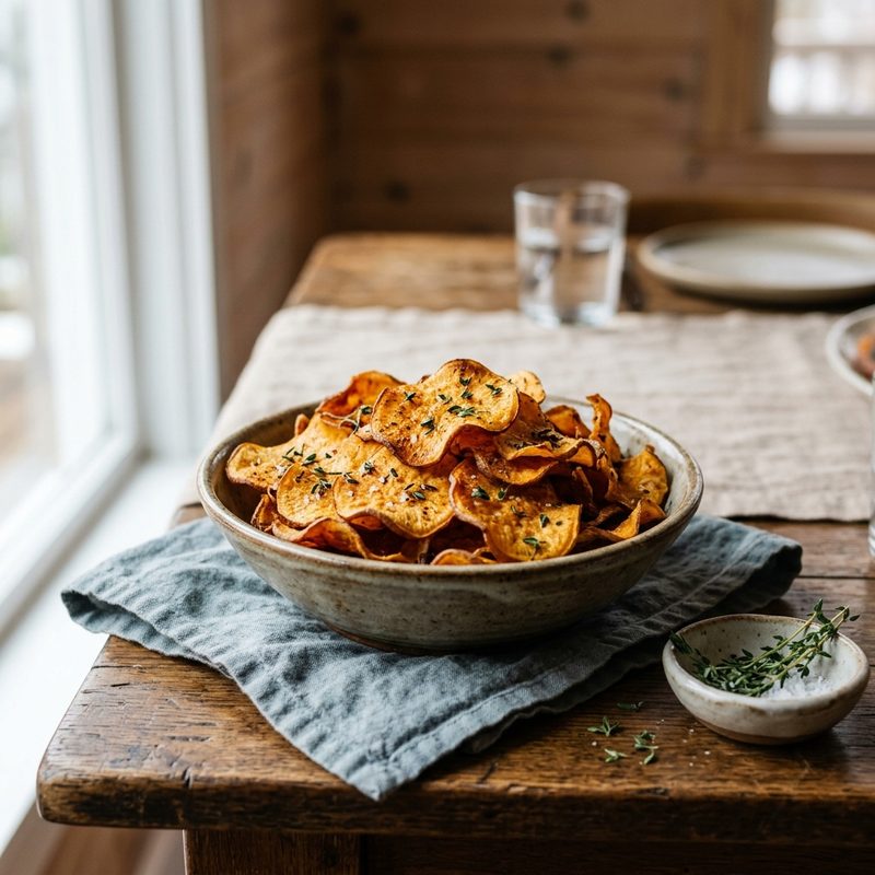 Baked Sweet Potato Chips