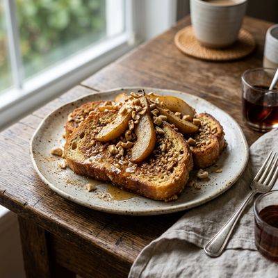 Cashew Cardamom Brioche French Toast