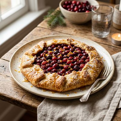 Cranberry Orange Crostata