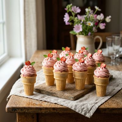 Ice Cream Cone Cupcakes