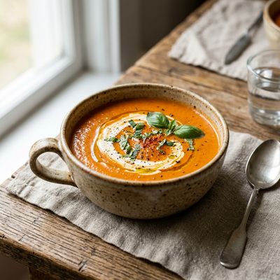 Roasted Tomato and Red Pepper Soup